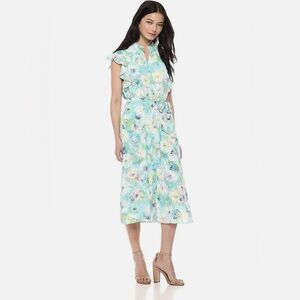 Catherine Malandrino dress size medium floral electric garden like new